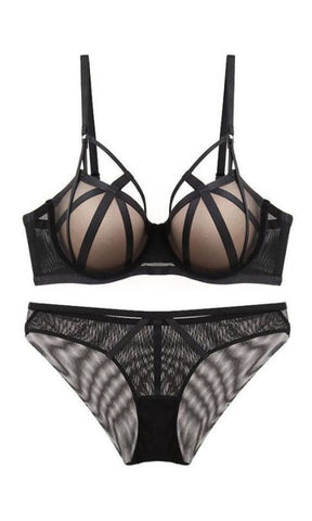 BLACK BURLESQUE SET