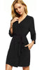 BLACK BAMBOO SHORT ROBE