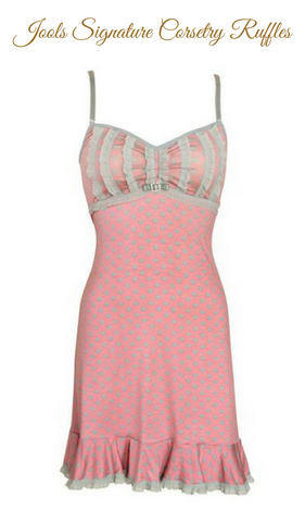 Jools Couture Baby Doll Pink Dot Sleep Slip