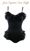 Jools Couture Burlesque Black Stretch Playsuit